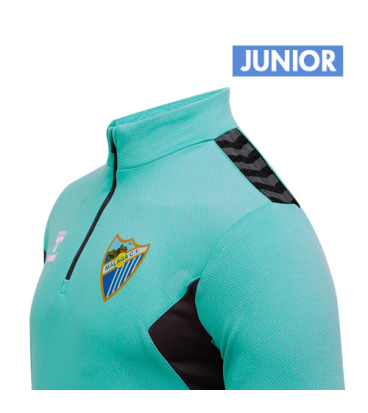 SUDADERA ENTRENO TURQUESA MALAGA CF 2023/24 -INFANTIL-