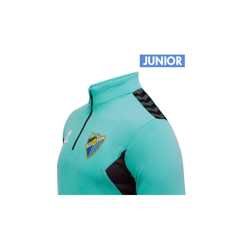 SUDADERA ENTRENO TURQUESA MALAGA CF 2023/24 -INFANTIL-