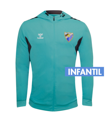 CHAQUETA CHANDAL OFICIAL MALAGA CF 2023/24 -INFANTIL-