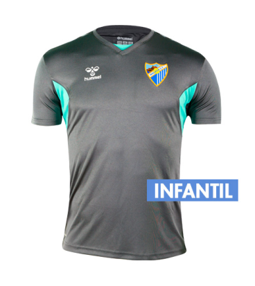CAMISETA ENTRENO GRIS MALAGA CF -INFANTIL-