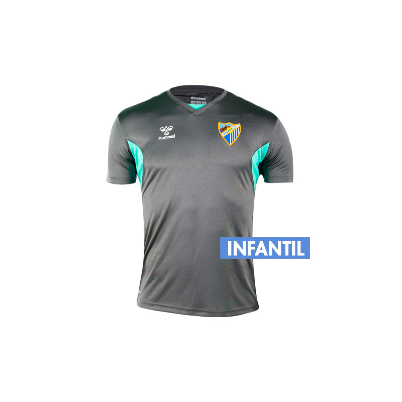 CAMISETA ENTRENO GRIS MALAGA CF 2023/24 -INFANTIL-