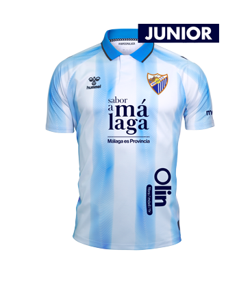 CAMISETA OFICIAL 1a EQUIPACION MALAGA CF 2023/24 -INFANTIL-