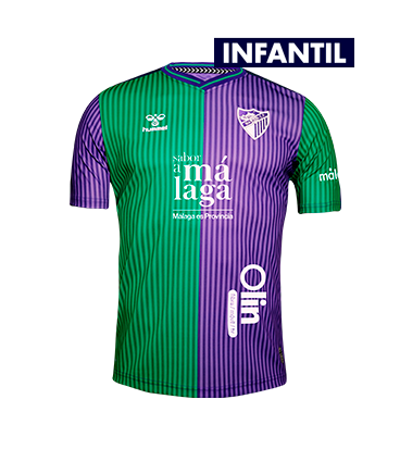 CAMISETA OFICIAL 2a EQUIPACION MALAGA CF 2023/24 -INFANTIL-