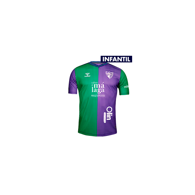 CAMISETA OFICIAL 2a EQUIPACION MALAGA CF 2023/24 -INFANTIL- CAMISETA OFICIAL 2a EQUIPACION MALAGA CF 2023/24 -INFANTIL-