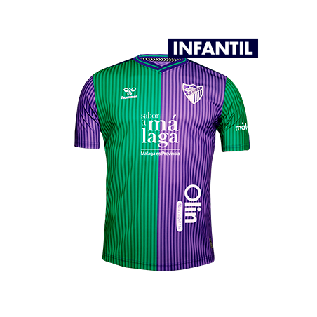 CAMISETA OFICIAL 2a EQUIPACION MALAGA CF 2023/24 -INFANTIL-