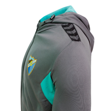 CHAQUETA CHANDAL STAFF GRIS  MALAGA CF 2023/24 -ADULTO-